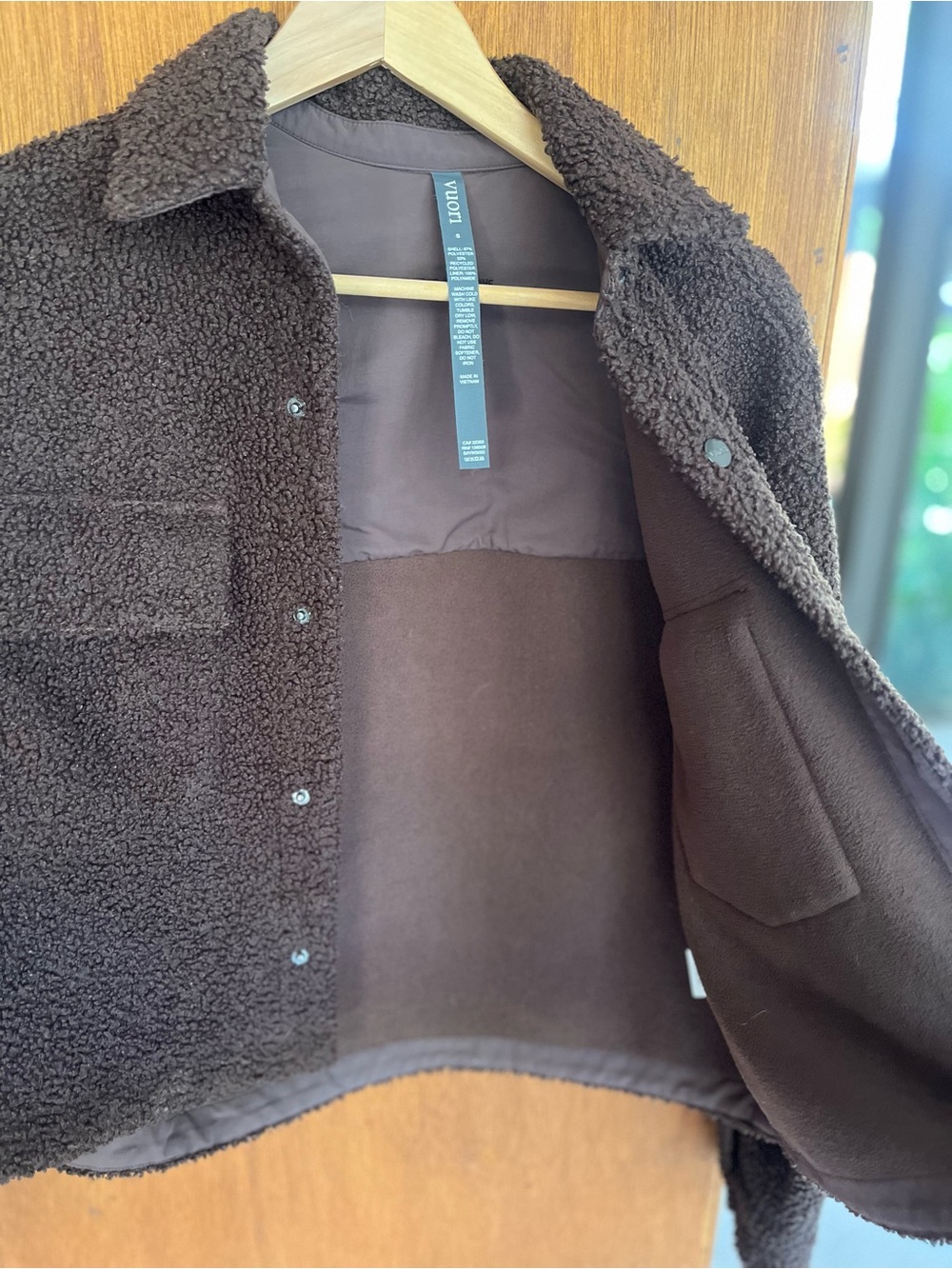 Vuori Women’s Chocolate Brown Sherpa Jacket